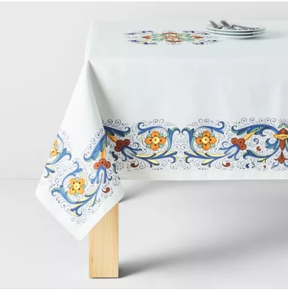 Sur La Table Other - Sur La Table Deruta-Style Tablecloth, Retail Price $179.95 USD,Size 108"L x 67"W
